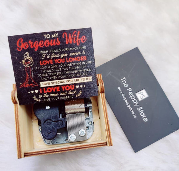 Gorgeous Wife Self-Winding Music Box (You Are My Sunshine) - ThePeppyStore