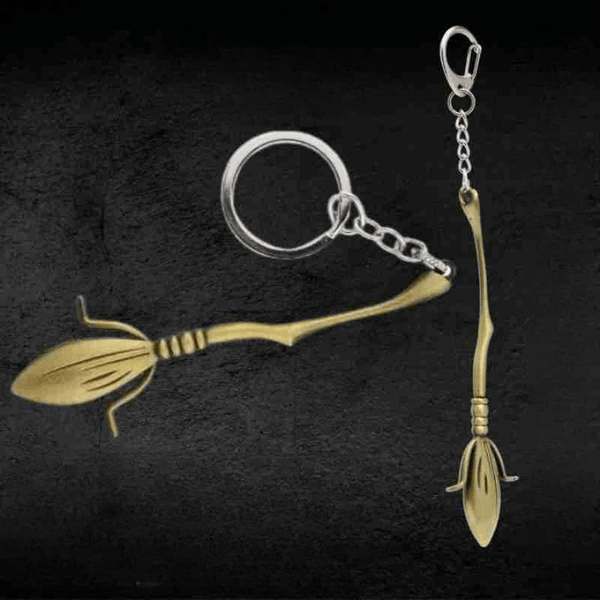 Harry Potter Broom Metal Keychain - ThePeppyStore