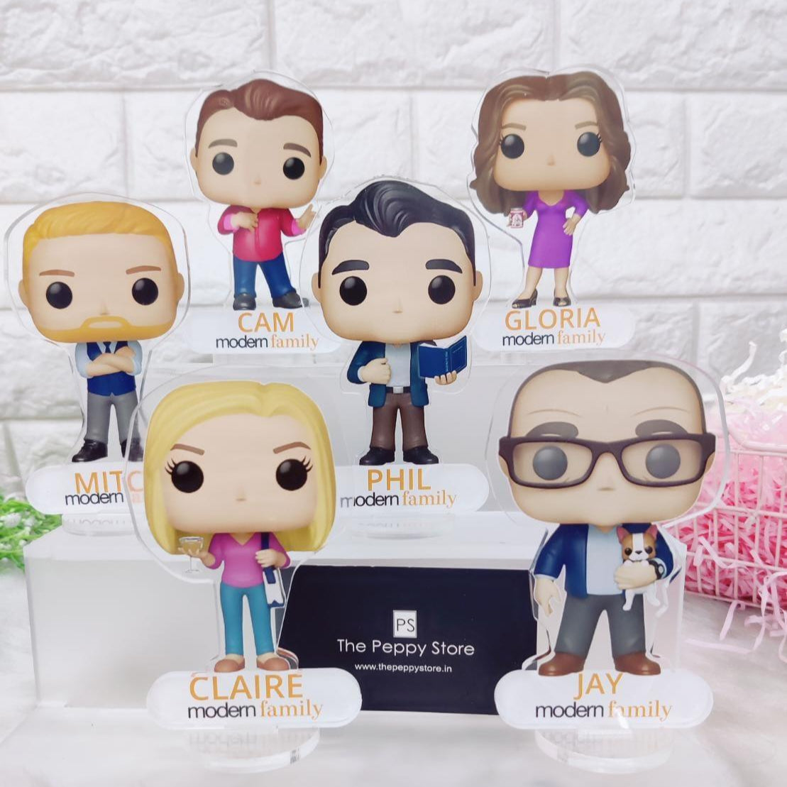 Modern Family Acrylic Figures (Select From Drop Down Menu) - ThePeppyStore