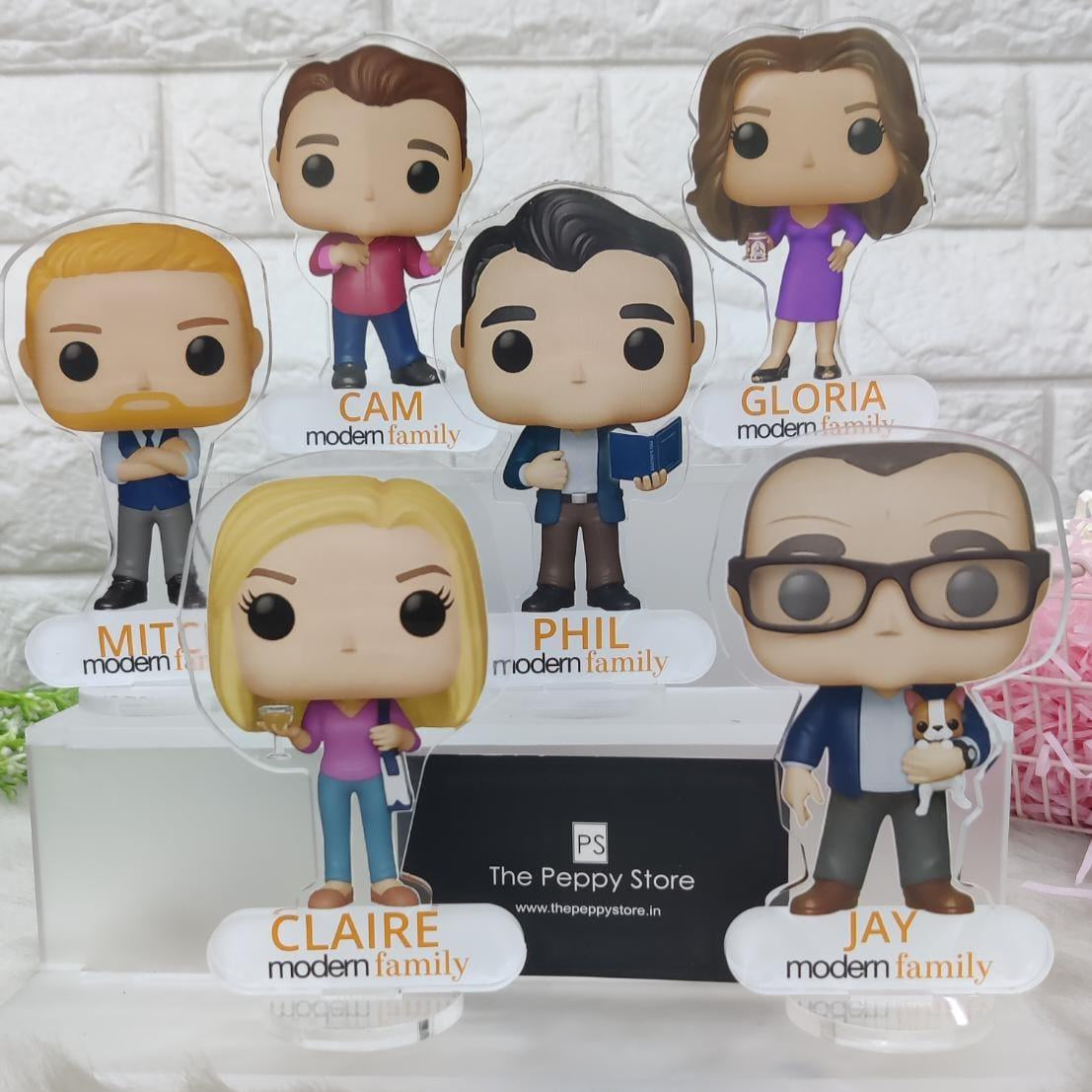 Modern Family Acrylic Figures (Select From Drop Down Menu) - ThePeppyStore