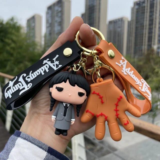 Wednesday Addams Silicon Keychain With Bagcharm And Strap (Select From Drop Down) - ThePeppyStore