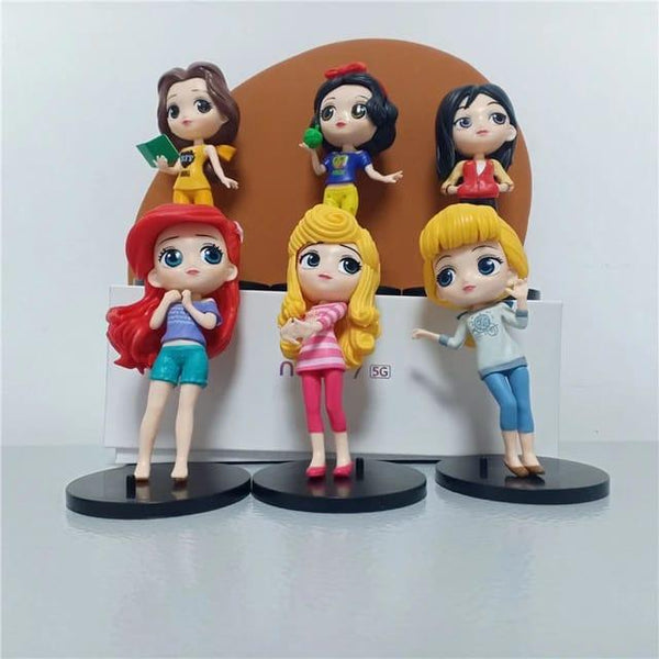 Princess Figure Set Of 6 - 10 cm - ThePeppyStore