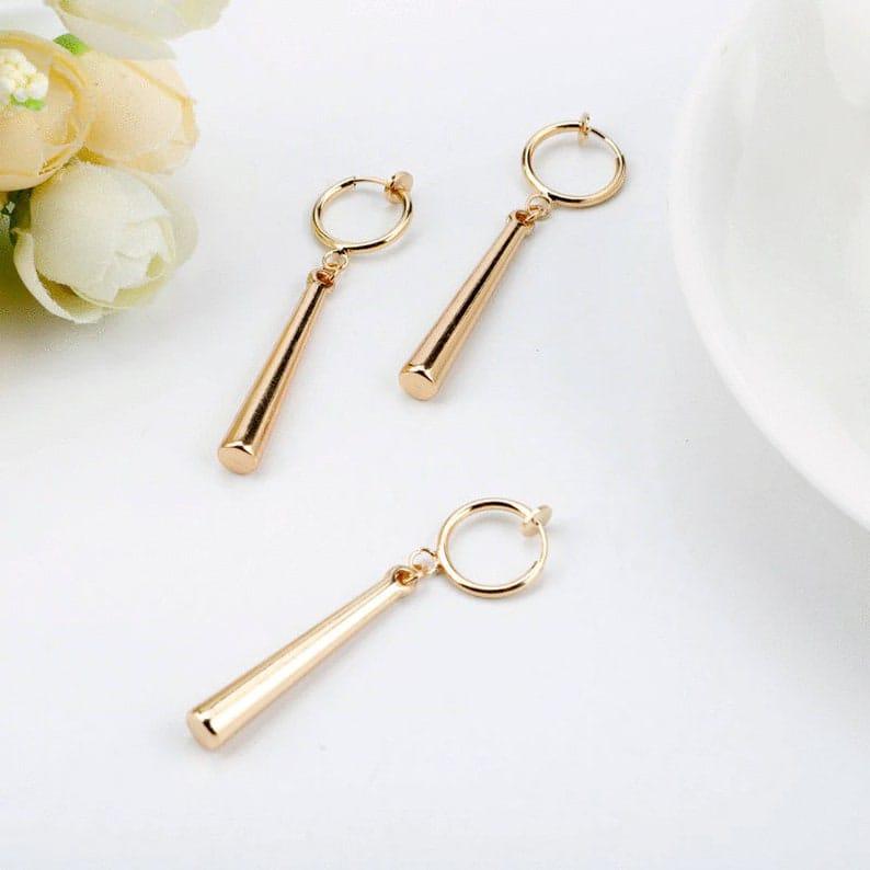 Buy Zoro Earrings No Pierce Cuff, One Piece, Three Layered Gold Drop Pirate  Hunter Swordsman Cosplay Costume Online in India - Etsy