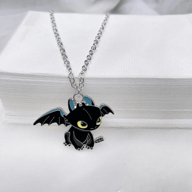 Night Fury Black Dragon Metal NeckPiece - ThePeppyStore