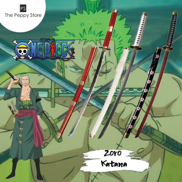 One Piece Roronoa Zoro Set of 3 Practice Wooden Katana Sword - No COD Allowed On This Product - Prepaid Orders Only - ThePeppyStore
