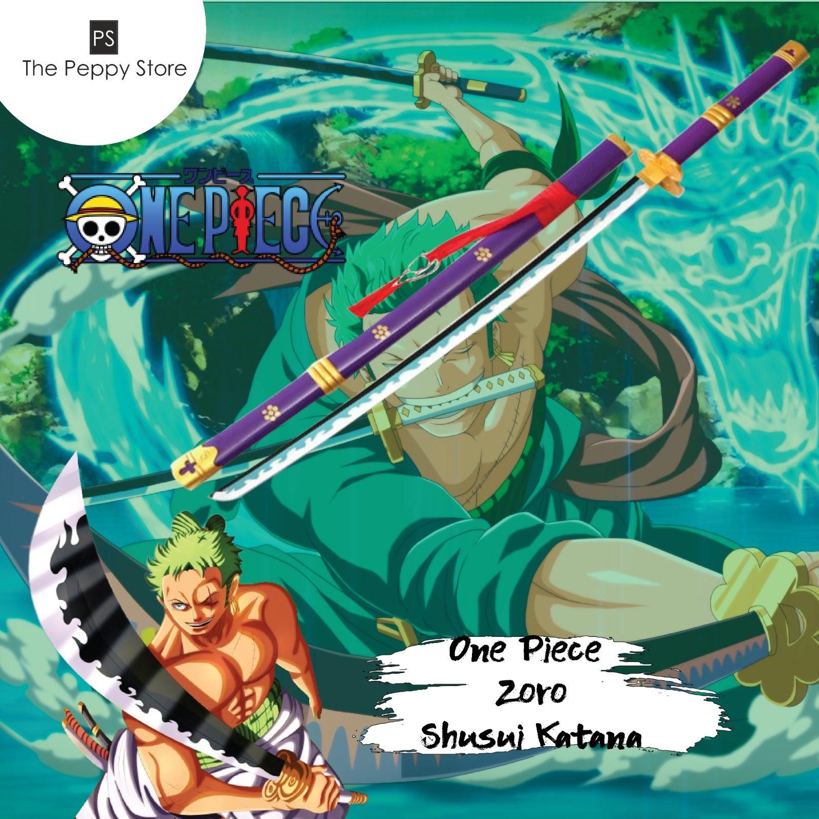 Zoro Enma Voilet Sword - Wooden (No COD Allowed On This Product) - ThePeppyStore