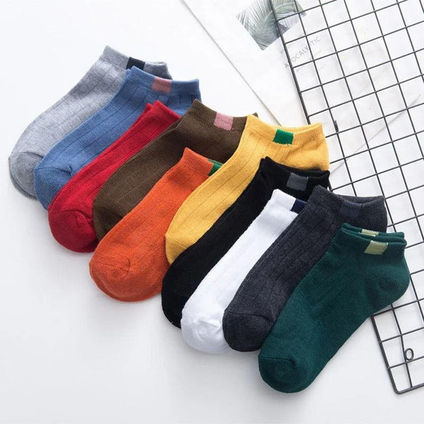Colourful Ankle Length Socks - Set of 10 Socks - ThePeppyStore