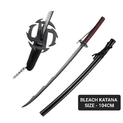 Kurosaki Ichigo Bleach Wooden Katana Sword - 104 cm - No COD Allowed On This Product - Prepaid Orders Only - ThePeppyStore