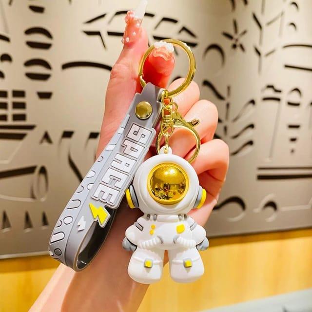 Astronaut Silicon Keychain With Bagcharm And Strap (Select From Drop Down Menu) - ThePeppyStore