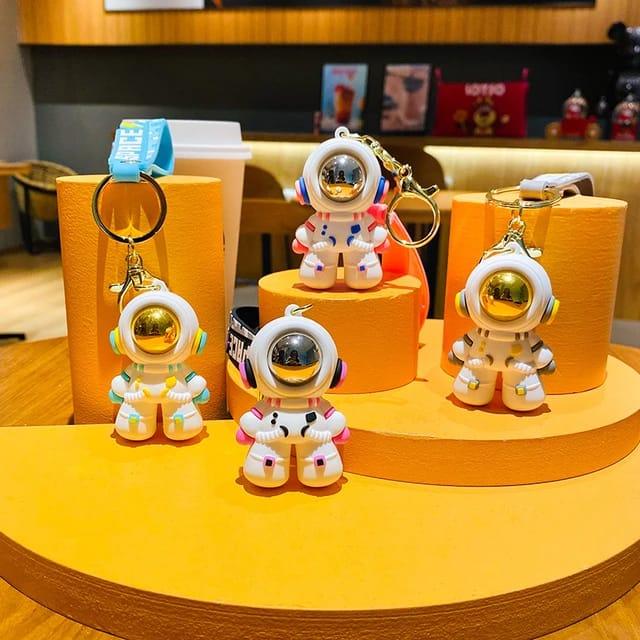 Astronaut Silicon Keychain With Bagcharm And Strap (Select From Drop D ...