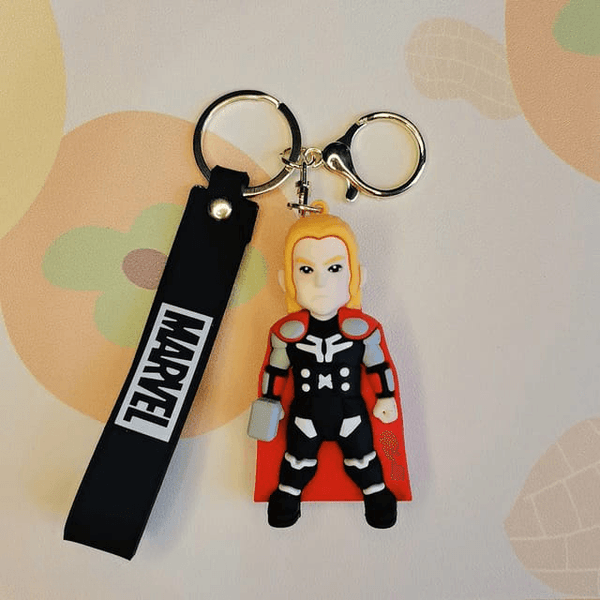 Superheroes Silicon Keychain With Bagcharm And Strap ( Choose From the Dropdown Menu)