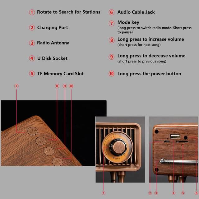 Vintage Bluetooth Speaker and Radio