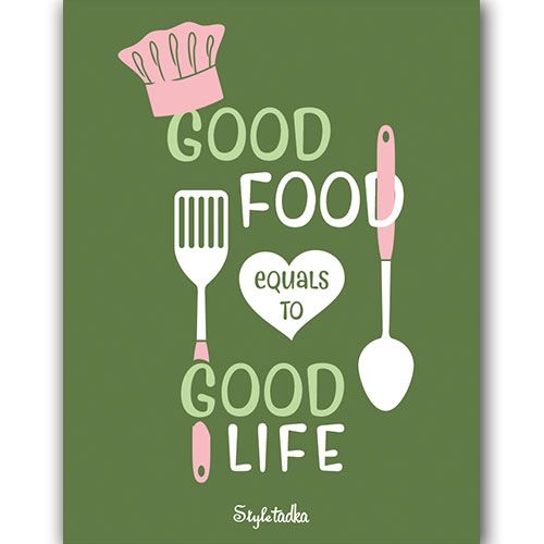 Good Food Good Life Fridge Magnet