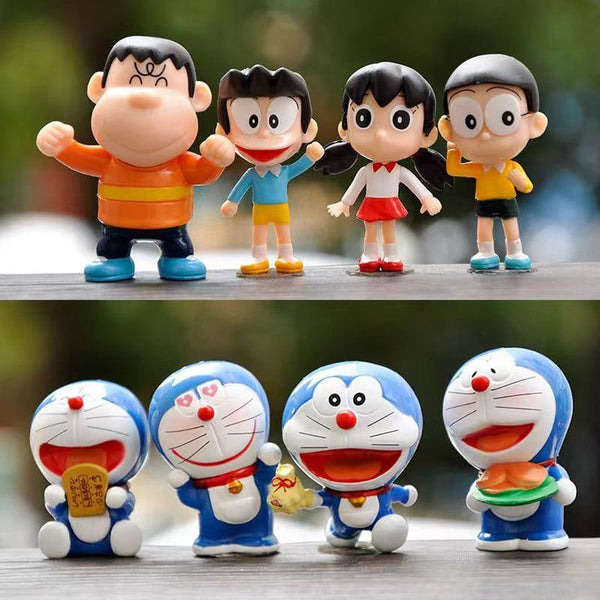 Doraemon Figure Set of 8 - ThePeppyStore