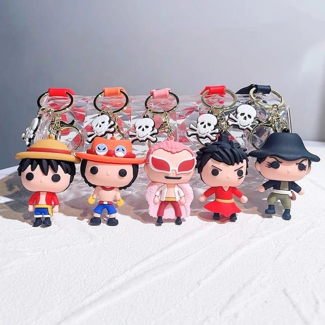 One Piece Character 3D Silicon Keychain with Bagcharm and Strap (Choose From DropDown Menu) - ThePeppyStore