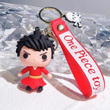 One Piece Character 3D Silicon Keychain with Bagcharm and Strap (Choose From DropDown Menu)
