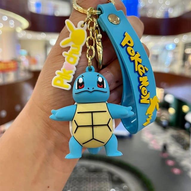 Pokemon Silicon Keychains with Bag Charm and Strap(Select from Dropdown Menu) - ThePeppyStore