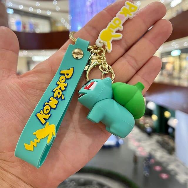 Pokemon Silicon Keychains with Bag Charm and Strap(Select from Dropdown Menu) - ThePeppyStore