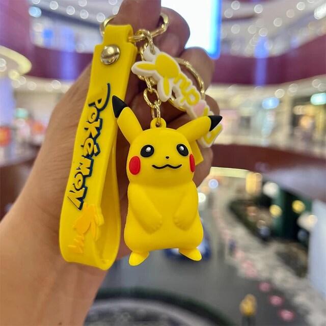 Pokemon Silicon Keychains  with Bag Charm and Strap(Select from Dropdown Menu)