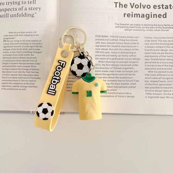 Football Player Jersey Silicon Keychains with Bagcharm and Strap (Select From Drop Down Menu) - ThePeppyStore