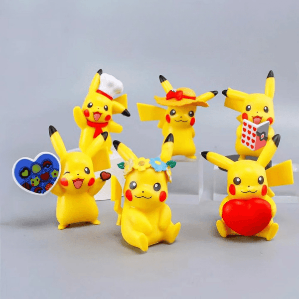 Pokemon Collectable Figures Set Of 6 Figures - ThePeppyStore