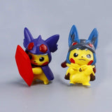 Pikachu Pokemon's Cosplay Version Collectable Figures Set Of 7