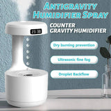 Smooth Sailing Antigravity Humidifier Light Water Drop Fountain Light LED Night Lamp