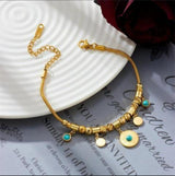 Turquoise Gem Azure Charm Bracelet