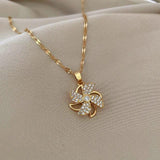Sparkling Pinwheel Rotating Necklace - ThePeppyStore