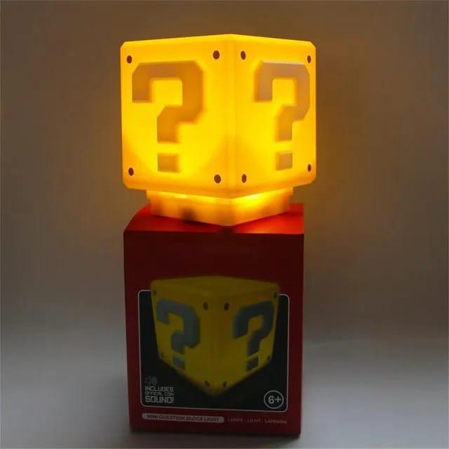 Super Mario Mini Question Block Night Light Lamp Coin Sounds with USB - ThePeppyStore