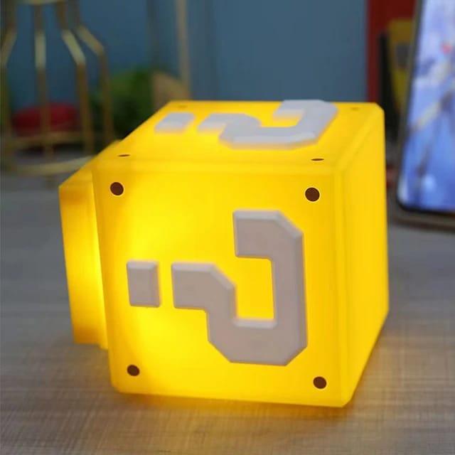 Super Mario Mini Question Block Night Light Lamp Coin Sounds with USB - ThePeppyStore