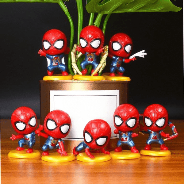Spider Man Action Figures - Set of 8 - ThePeppyStore