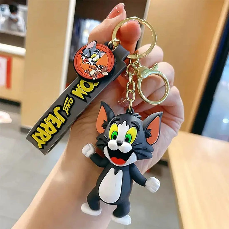 Tom Silicon Keychain With Bagcharm And Strap
