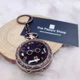 Harry Potter Vintage Rose Gold Pocket Watch Keychain