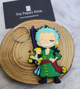 One Piece Character 2D Rubber Keychain  (Choose From DropDown Menu)