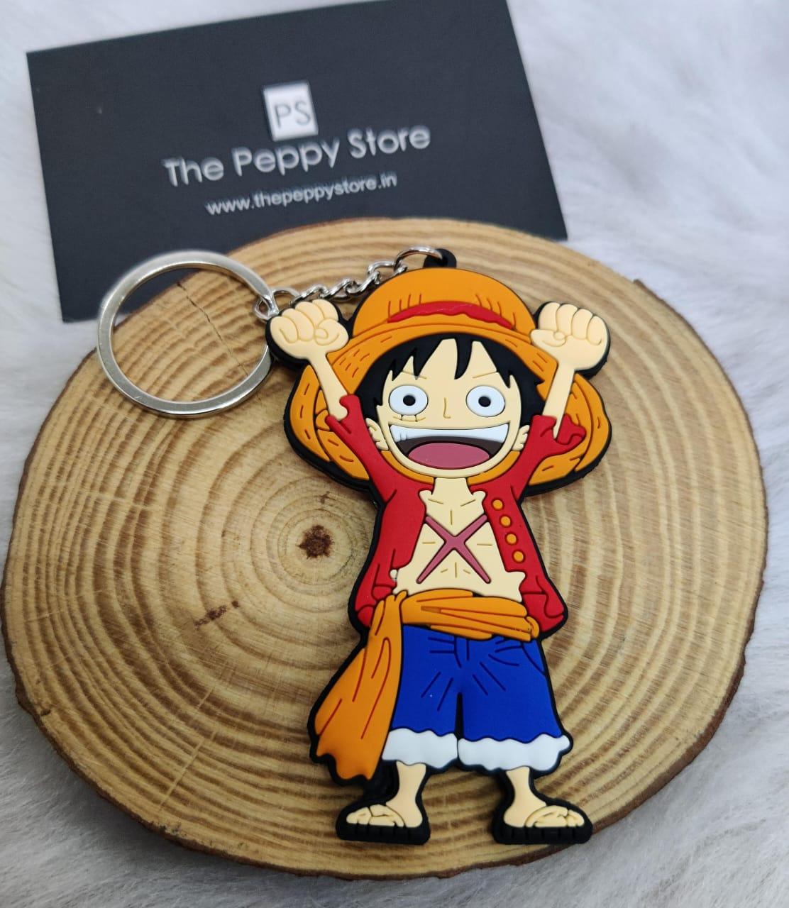 One Piece Character 2D Rubber Keychain (Choose From DropDown Menu) - ThePeppyStore