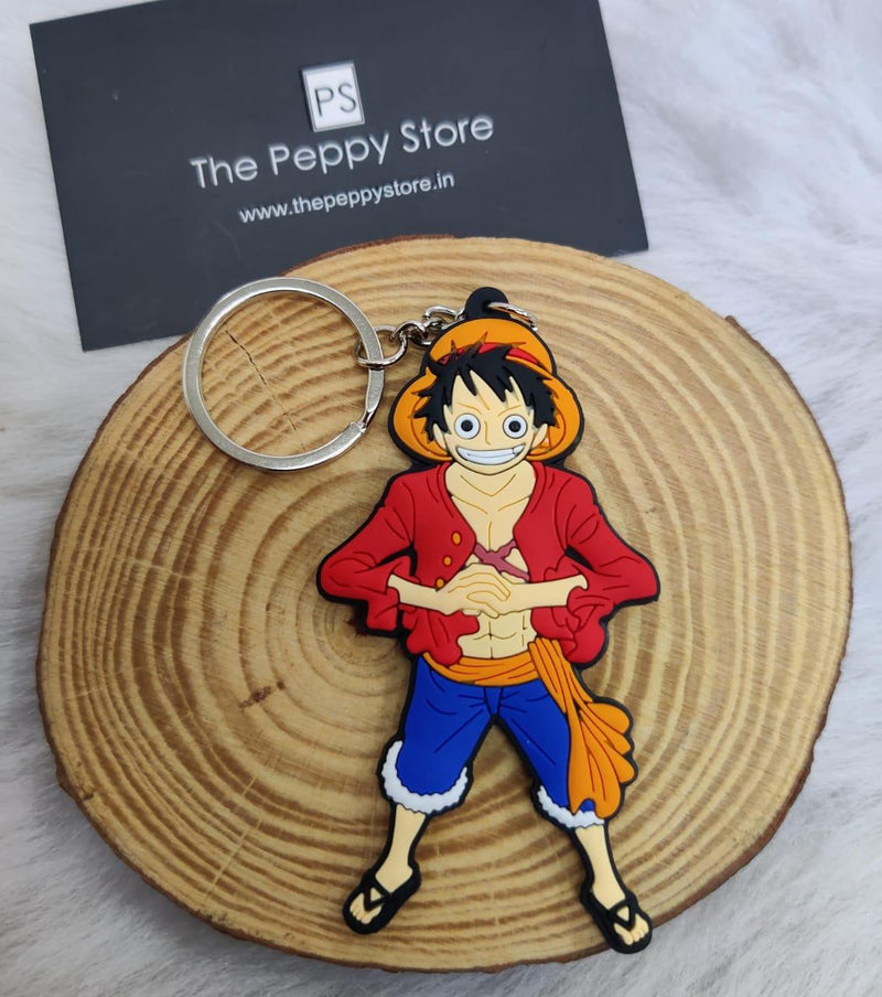 One Piece Character 2D Rubber Keychain (Choose From DropDown Menu) - ThePeppyStore
