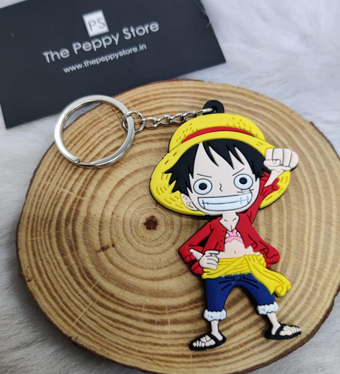 One Piece Character 2D Rubber Keychain (Choose From DropDown Menu) - ThePeppyStore