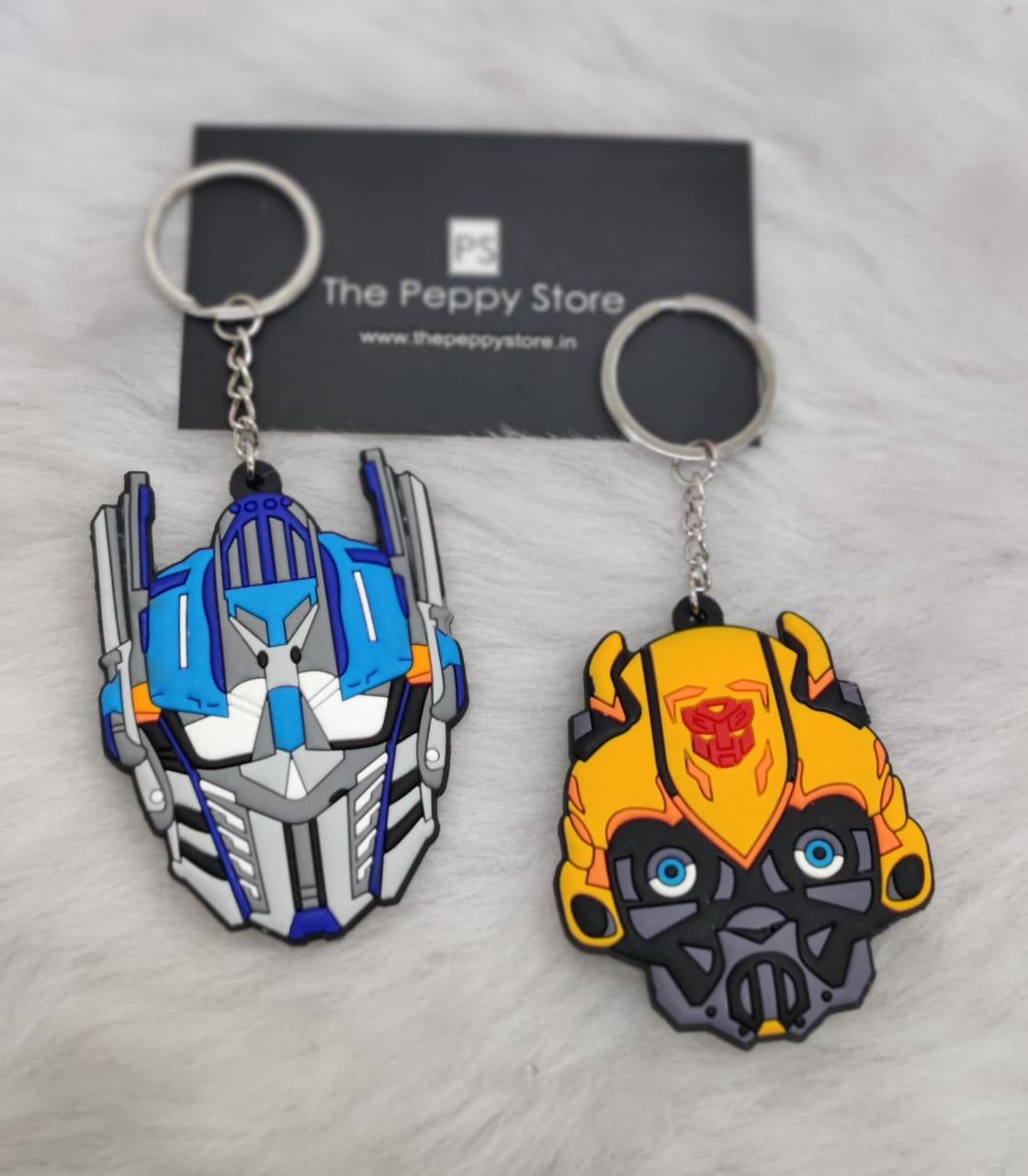 Transformers 2D Rubber Keychains (Choose from Drop Down Menu) - ThePeppyStore