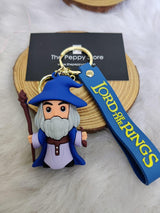 Lord Of The Rings Keychain With Bagcharm and Strap (Select From Drop Down Menu)