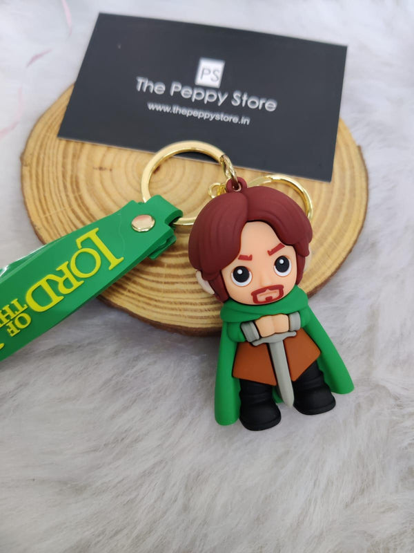 Lord Of The Rings Keychain With Bagcharm and Strap (Select From Drop Down Menu) - ThePeppyStore