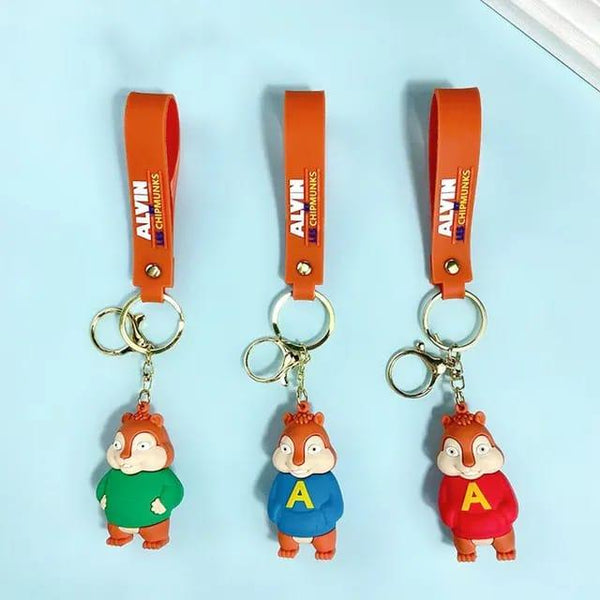 Alvin and the Chipmunks Keychain With Bagcharm And Strap (Select From Drop Down) - ThePeppyStore