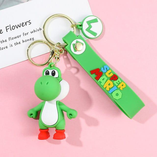 Quirky Super Mario Keychain With Bagcharm and Strap (Select From Drop Down Menu)