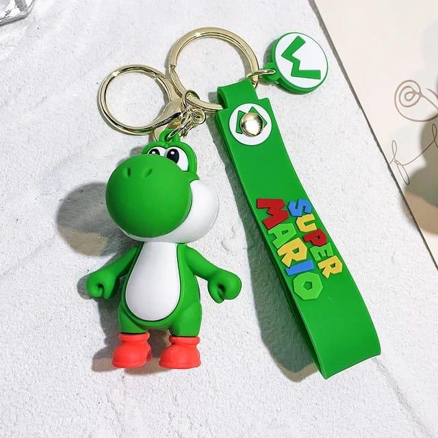 Quirky Super Mario Keychain With Bagcharm and Strap (Select From Drop Down Menu)