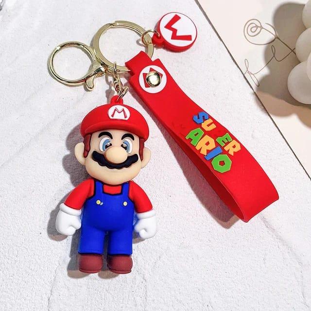 Quirky Super Mario Keychain With Bagcharm and Strap (Select From Drop Down Menu) - ThePeppyStore