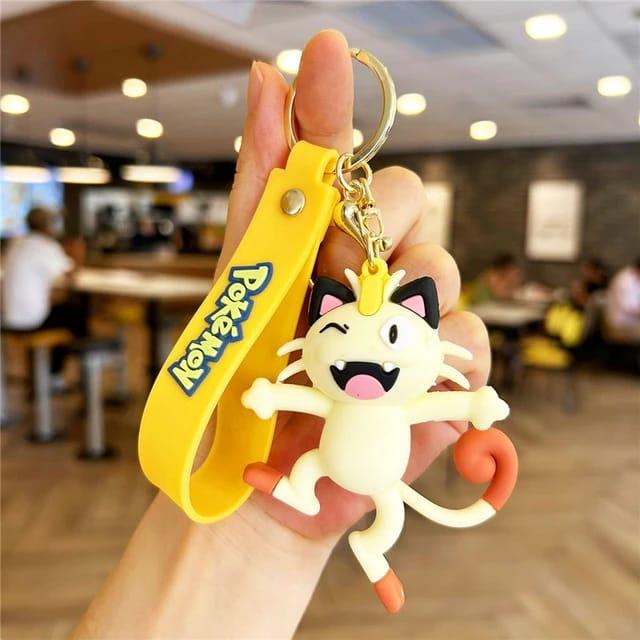 Pokemon 3D Silicon Keychains With Bagcharm and Strap - ThePeppyStore