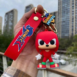 Sonic Silicon Keychain with Bag Charm and Strap (Select From Drop Down Menu)
