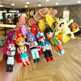Pokemon 3D Silicon Keychains With Bagcharm and Strap