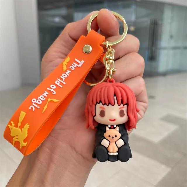 Harry Potter 3D Silicone Chibi Figure Keychain With Bagcharm and Strap (Select From Drop Down Menu) - ThePeppyStore