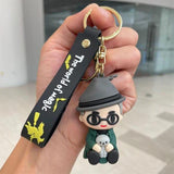 Harry Potter 3D Silicone Chibi Figure Keychain With Bagcharm and Strap (Select From Drop Down Menu) - ThePeppyStore